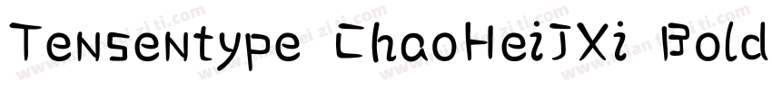 Tensentype ChaoHeiJXi Bold字体转换